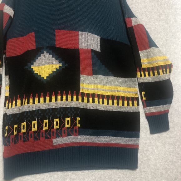 Oleg Cassini Crewneck Sweater Mens Large Grandpa Dad Preppy Made In USA Vtg 80’s - Picture 3 of 10